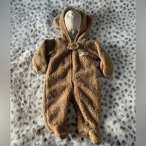 Newborn Carter’s Just One You Teddy Bear Onesie Cute and Cuddly in Brown
